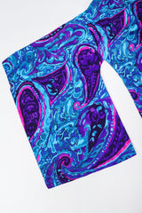 Recess Los Angeles Vintage Andrade Hawaiian Resort Paisley Swirl Kimono Caftan