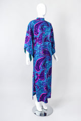 Recess Los Angeles Vintage Andrade Hawaiian Resort Paisley Swirl Kimono Caftan