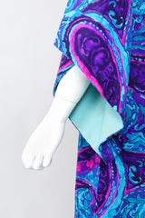 Recess Los Angeles Vintage Andrade Hawaiian Resort Paisley Swirl Kimono Caftan