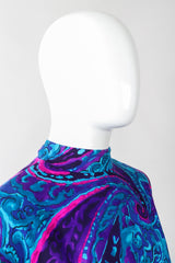 Recess Los Angeles Vintage Andrade Hawaiian Resort Paisley Swirl Kimono Caftan