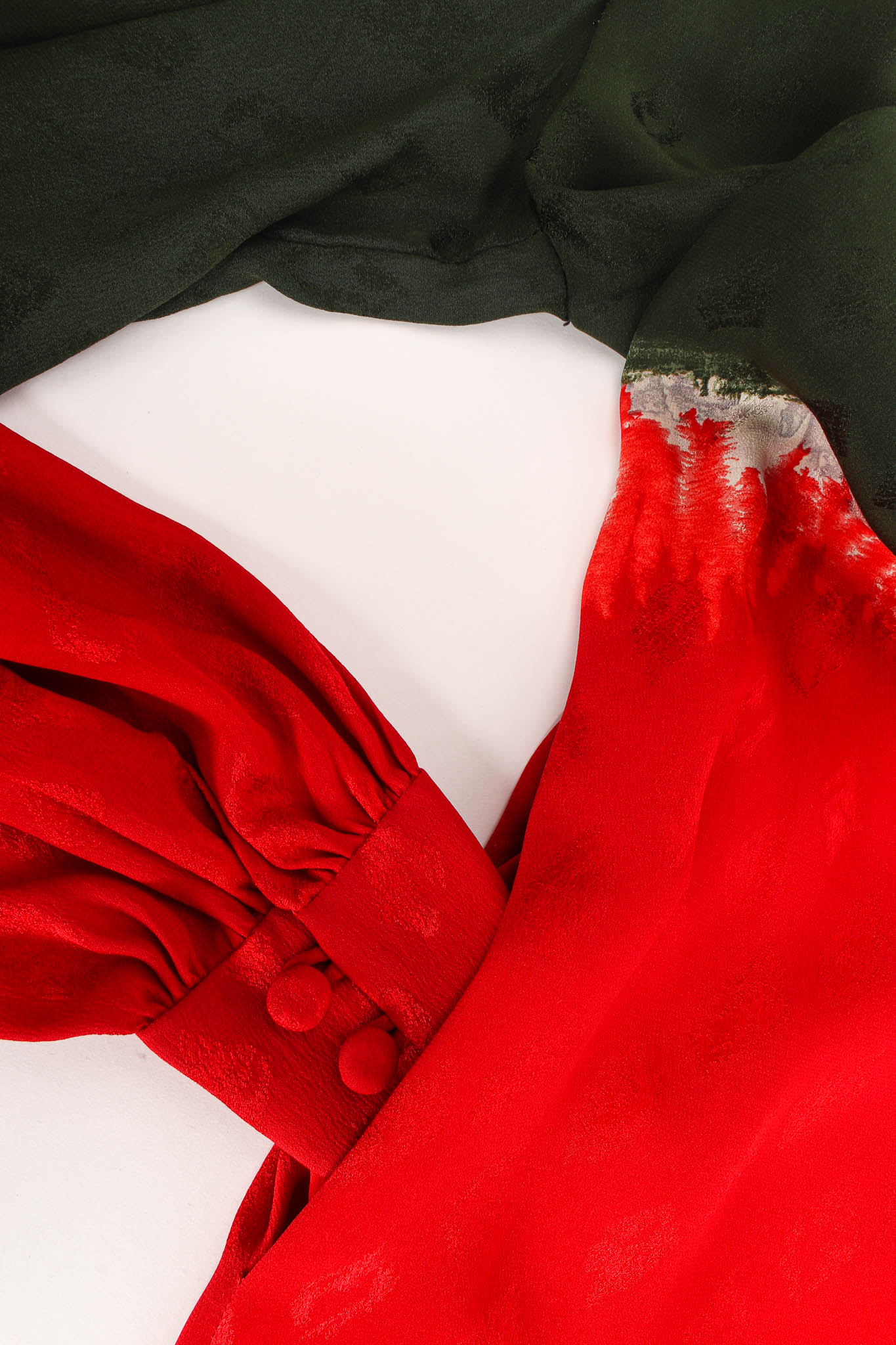 Vintage Andrea Odicini Silk Stripe Dye Tunic Dress sleeves @ Recess Los Angeles