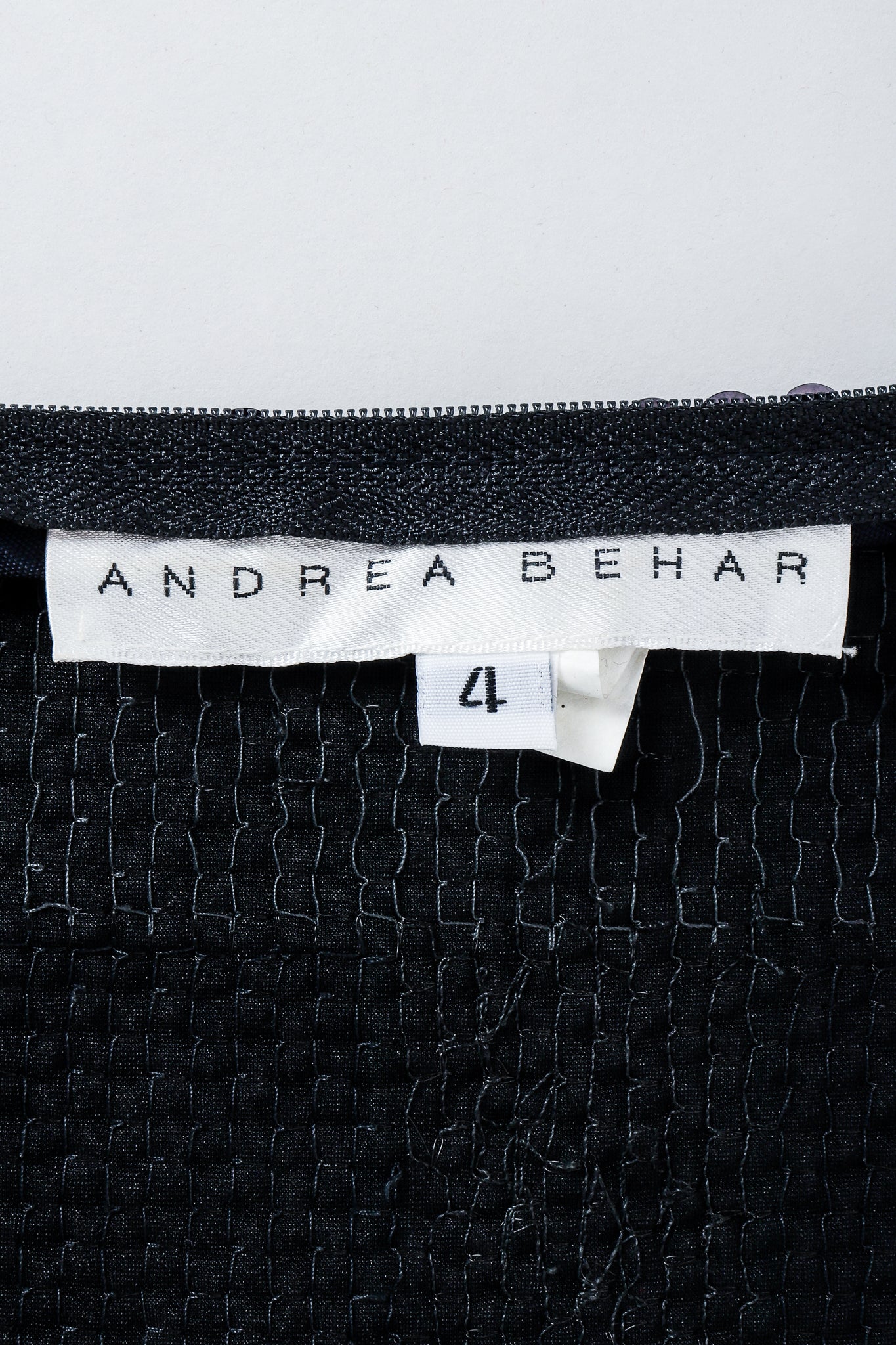 Vintage Andrea Behar Label on Black