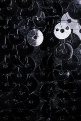 Vintage Andrea Behar Black Liquid Sequin Missing