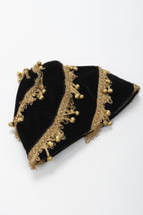 Recess Los Angeles Vintage Andrew Wilkie Velvet Ball Fringe Fez Toque Hat