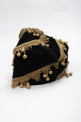 Recess Los Angeles Vintage Andrew Wilkie Velvet Ball Fringe Fez Toque Hat