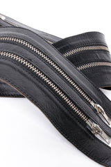 Vintage Ann Demeulemeester 3-Stranded Leather Zipper crop Belt at Recess LA