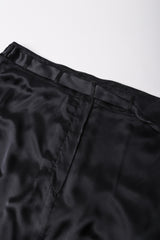 Recess Los Angeles Vintage Ann Demeulemeester Silk Strapless Oversized Evening Palazzo Jumpsuit Pant