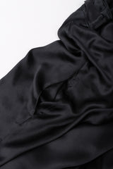 Recess Los Angeles Vintage Ann Demeulemeester Silk Strapless Oversized Evening Palazzo Jumpsuit Pant