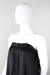 Recess Los Angeles Vintage Ann Demeulemeester Silk Strapless Oversized Evening Palazzo Jumpsuit Pant