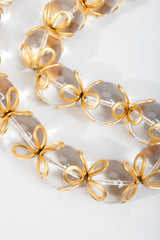 Vintage Annie Klein Lucite Ball Bead Collar Necklace on Grey at Recess