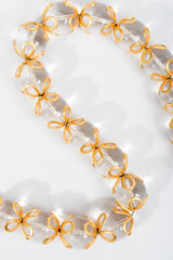 Vintage Annie Klein Lucite Ball Bead Collar Necklace on Grey at Recess