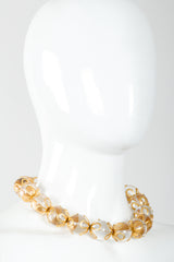 Vintage Annie Klein Lucite Ball Bead Collar Necklace on Mannequin at Recess