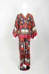 Vintage Anne Klein Boxy Tunic Pant Set Front at Recess