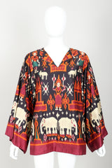 Vintage Anne Klein Boxy Tunic Pant Set Front Top Crop at Recess