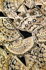 Vintage Anthony Muto Golden Brocade Fan fabric