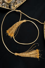 Vintage Anthony Muto Golden Brocade Fan Coccon Coat gold tassels