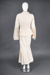 Recess Los Angeles Vintage Apropos Romantic Lace Damask Jacket & Mermaid Skirt Set