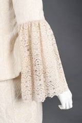 Recess Los Angeles Vintage Apropos Romantic Lace Damask Jacket & Mermaid Skirt Set