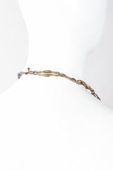 Recess Los Angeles Vintage Rare Armando Lozano Ramirez Bronze Brutalist Surreal Waterfall Face Necklace Sculpture