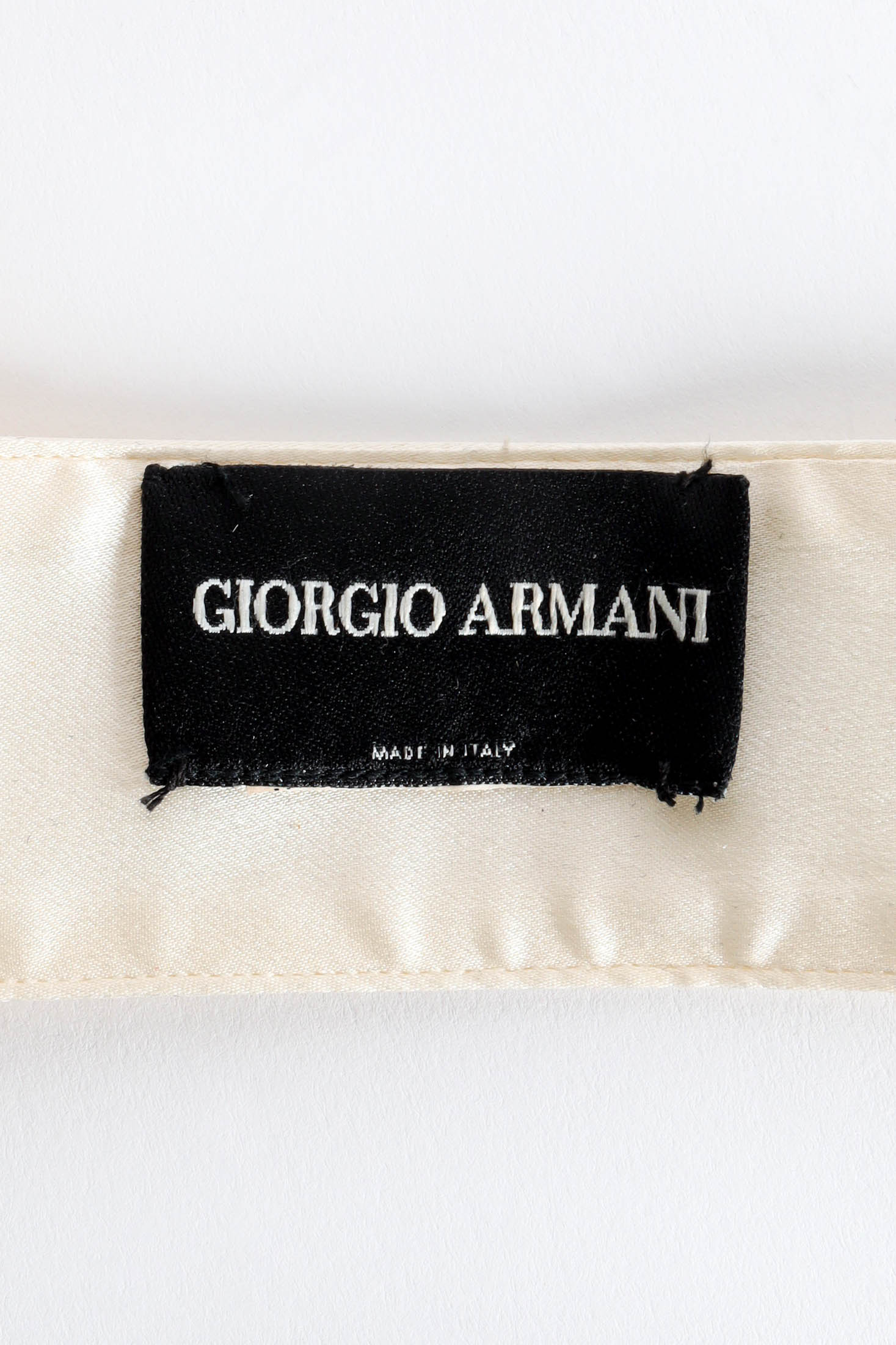 Vintage Giorgio Armani Silk Flower Choker Collar tag @ Recess LA