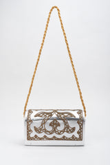 Recess Los Angeles Vintage Arnold Scaasi Embroidered Metallic Lamé Shoulder Bag
