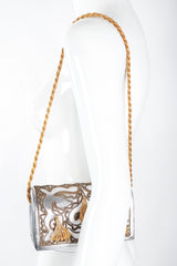 Recess Los Angeles Vintage Arnold Scaasi Embroidered Metallic Lamé Shoulder Bag