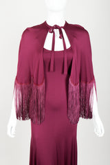 Vintage Ayako Fringed Caplet & Slip Dress Set on Mannequin front crop at Recess Los Angeles