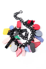 Vintage Bill Schiffer Color-Blocked Geometry Necklace at Recess Los Angeles