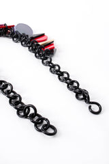 Vintage Bill Schiffer Color-Blocked Geometry Necklace chain crop at Recess Los Angeles