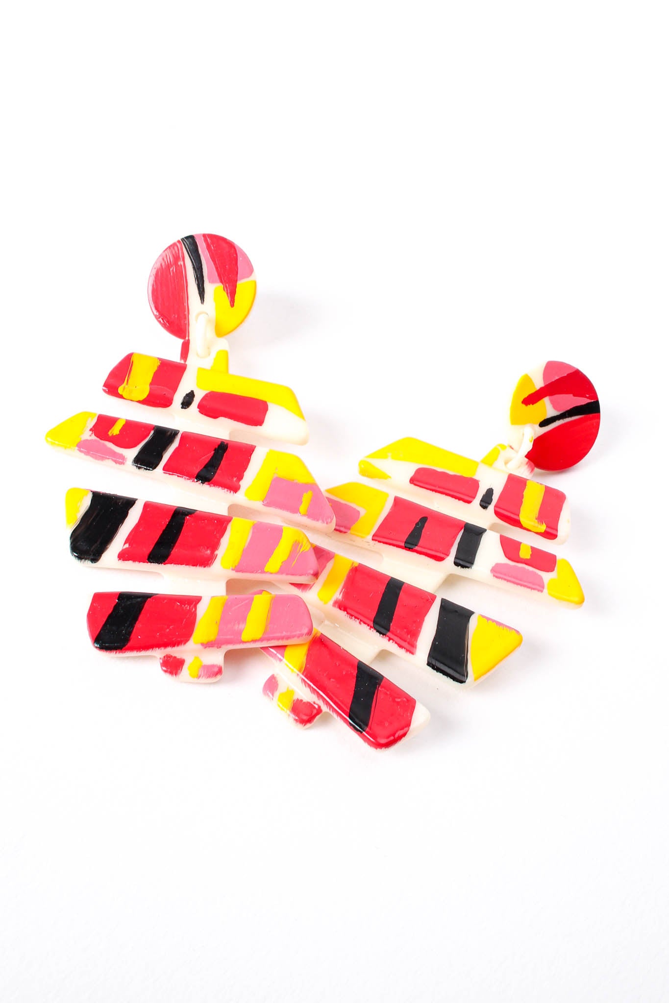 Vintage Bill Schiffer Abstract Fishbone Earrings at Recess Los Angeles