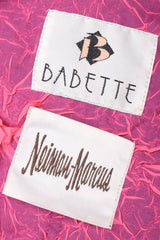 Recess Los Angeles VIntage Babette Neon Crackle Smock Duster Cape Coat