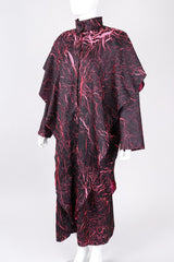 Recess Los Angeles VIntage Babette Neon Crackle Smock Duster Cape Coat