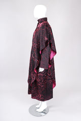 Recess Los Angeles VIntage Babette Neon Crackle Smock Duster Cape Coat