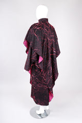 Recess Los Angeles VIntage Babette Neon Crackle Smock Duster Cape Coat