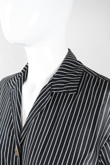 Recess Los Angeles Vintage Badgley Mischka 70s Maxi Striped Shirtwaist Dress