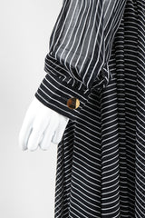 Recess Los Angeles Vintage Badgley Mischka 70s Maxi Striped Shirtwaist Dress