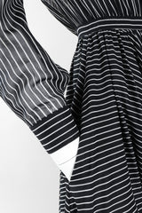 Recess Los Angeles Vintage Badgley Mischka 70s Maxi Striped Shirtwaist Dress
