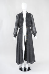 Recess Los Angeles Vintage Badgley Mischka 70s Maxi Striped Shirtwaist Dress