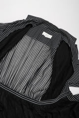 Recess Los Angeles Vintage Badgley Mischka 70s Maxi Striped Shirtwaist Dress