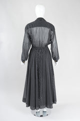 Recess Los Angeles Vintage Badgley Mischka 70s Maxi Striped Shirtwaist Dress