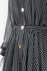 Recess Los Angeles Vintage Badgley Mischka 70s Maxi Striped Shirtwaist Dress