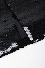 Recess Los Angeles Vintage Badgley Mischka Liquid Sequin Jacket & Skirt Suit Set