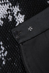 Recess Los Angeles Vintage Badgley Mischka Liquid Sequin Jacket & Skirt Suit Set