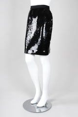 Recess Los Angeles Vintage Badgley Mischka Liquid Sequin Jacket & Skirt Suit Set