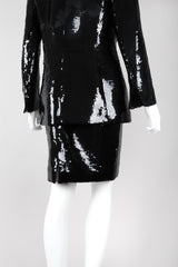 Recess Los Angeles Vintage Badgley Mischka Liquid Sequin Jacket & Skirt Suit Set