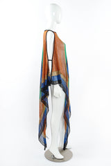 Balmain 2017 S/S Tropical Fishnet Mesh Poncho mannequin side @ Recess LA