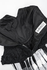 Recess Los Angeles Vintage Baracci Silk Gingham Bustier Ball Gown
