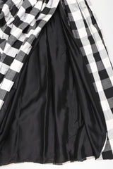 Recess Los Angeles Vintage Baracci Silk Gingham Bustier Ball Gown