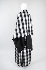 Recess Los Angeles Vintage Baracci Silk Gingham Bustier Ball Gown