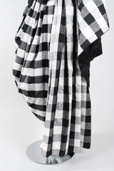 Recess Los Angeles Vintage Baracci Silk Gingham Bustier Ball Gown